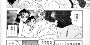 【エロ漫画】患者のショタを取り合う巨乳の淫乱ナースたち…フェラや騎乗位で生ハメ中出し３Pセックスしちゃう【つくしの真琴：HIROMI & RYOKO】
