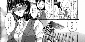 【エロ漫画】満員電車で痴漢集団に遭遇してしまった清楚系巨乳JK…男たちに囲まれてしまった彼女は処女にも関わらず次々と膣とアナルにチンポをハメられる集団レイプを受ける！【板場広し：朝の通勤快速で…】
