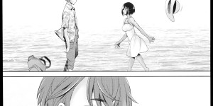 【エロ漫画】彼女にフラれ落ち込んでいた青年が出会ったショートカット褐色美少女…楽しい時間を一緒に過ごし泊めてもらった家でいちゃラブセックスをする【堺はまち:海辺物語】