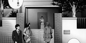 【エロ漫画】JKの母親同伴で、JKの巨乳を堪能したり母親にフェラチオされて口内射精する先生。JKに自分で処女喪失させて騎乗位セックス。母親も参加してきて、爆乳を揉みしだきながら母娘丼３Ｐセックスして皆で絶頂。母娘と女教師の三人を性奴隷にして、皆に奉仕させてハーレムセックス！【ハスミヒロ：M³】