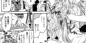 【エロ漫画】人妻ママンに変身してご奉仕フェラをしちゃう人妻女戦士…ザーメンまみれで生ハメ中出し輪姦レイプされちゃう【春風サキ：いやしの天使 ヒトヅママン2】
