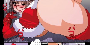 【エロ漫画】エッチなサンタコスで誘惑しちゃう巨乳の淫乱アイドル…バックで生ハメ中出しいちゃラブセックス【こうたろう：B・B・ Idol】