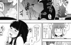 【エロ漫画】性奴隷希望のJK。豪邸爺の前で朗読しながら巨乳揺らして二穴同時挿入で喘ぎ狂う【えいとまん】