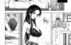 【エロ漫画】隣の部屋の兄と彼女とのセックスを覗いてオナニーをしている弟…彼女に下着姿で誘惑されて逆レイプで筆下ろしされちゃう【上乃龍也：兄さんの彼女×満悦時間】