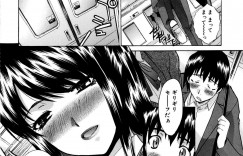【エロ漫画】痴漢されちゃうバレー部JK…手マンをされて興奮すると強制フェラをさせられ生ハメ中出しセックスで絶頂イキしちゃう【板場広し：ラッシュ】