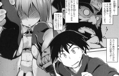【エロ漫画】腹上死で死んだ女の幽霊が弟子とセックスしているのを見てご立腹な美少女死神が下級霊達に襲われ中出しレイプされる！【灯ひでかず：魂♥活】