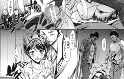 【エロ漫画】教会に立てこもった強盗犯たちを独占取材しようとしたら、シスターが鬼畜に犯されているのを見せつけられた美人リポーター…自分も襲われてカメラの前で激しく犯され、ハメ撮り公開陵辱レイプで種付け絶頂【NABURU：72 -陵辱立てこもり事件-】