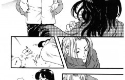 【エロ漫画】森の中で木に縛り付けられている村長の娘…顔を隠した男達に輪姦される！【吉田ふらわ：不自由な想い】