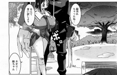 【エロ漫画】雨宿り中にエッチな展開になる爆乳のJK お姉さん…乳首舐めやフェラをしておっぱいいじりで生ハメイチャラブセックスしちゃう【HG茶川：雨宿り、君を。】