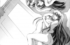 【エロ漫画】父と息子、母と娘の二人暮らし同士の隣接する家族は家族ぐるみのお付き合いだったが、息子と母、娘と父で肉体関係ができてしまって複雑になったので、お互いにセックスを見せ合いっこしてスッキリ【蒼山哲：秘密のサイン】