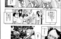 【エロ漫画】男とビーチで乱交ハーレムセックスする淫乱お姉さんたち…彼女たちは彼にパイズリやフェラなどで何度も射精させた挙げ句、膣やアナルにチンポをハメさせては大量中出しさせる！【吉村竜巻：Natural Angle Final Round】