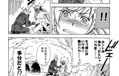【エロ漫画】気の強い巨乳姫武将が敵の忍者につかまり、無理やりチンコをフェラさせられ、生挿入の3Pレイプで激しく犯されなぶられる！【天野タマキ：百合姫色機一髪!】