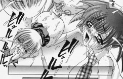【エロ漫画】バイブバーでオナニーしまくるお姉さんたち…見せっこして絶頂しまくり双頭バイブで絶頂イキ【LAZY CLUB：バイブバー】