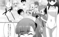 【エロ漫画】ツンデレ美少女が水着で雨宿り。プレハブの中で好きな子と激しいハメキス淫乱セックス！【みずきえいむ】