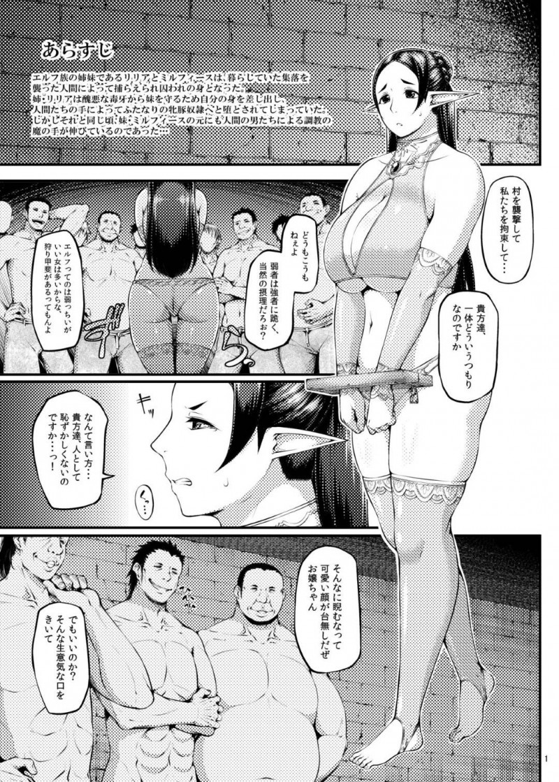 人間たちの性奴隷になってしまったウルフの爆乳娘…鬼畜な調教をされまくり開発されたエロボデイで連続アクメ堕ち！【大きな器：籠の中の鳥 第二集】