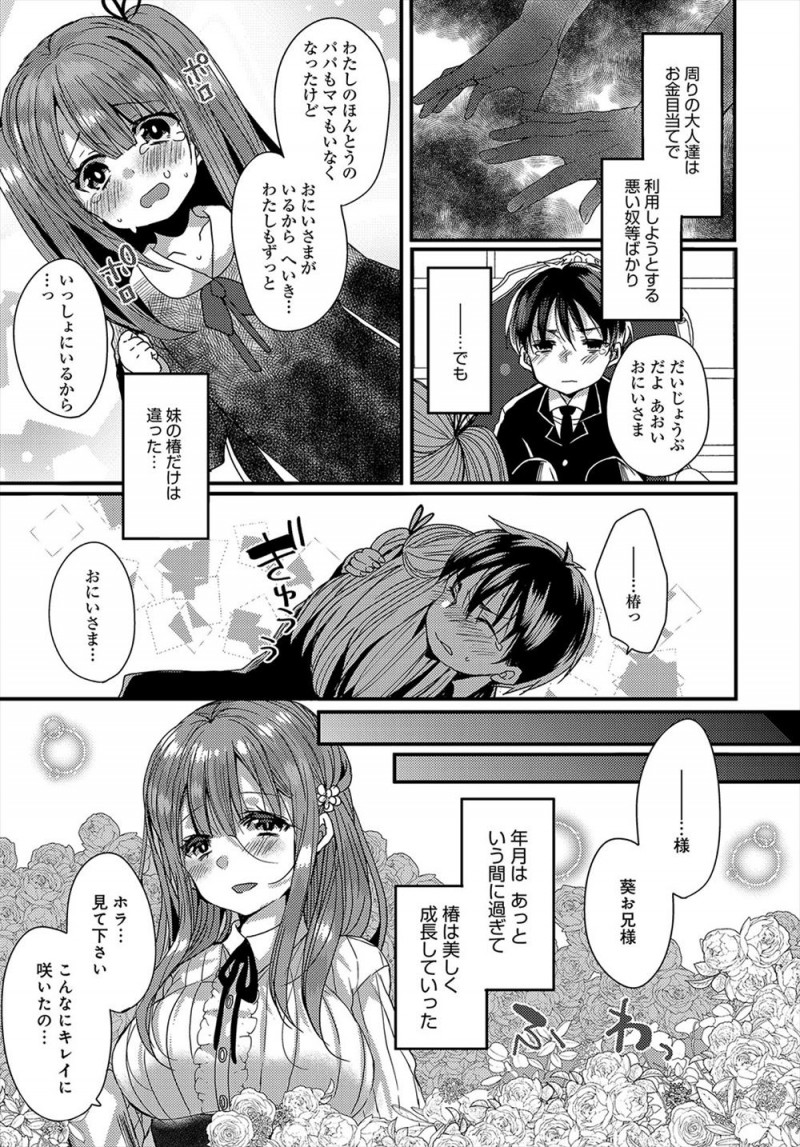 【エロ漫画】義理の妹を狙うお兄様が、爆乳で可愛く育った彼女を調教する。パイズリやフェラチオを覚えさせ、手マンでパイパンマンコを弄り倒したら中出しエッチでイかせちゃう