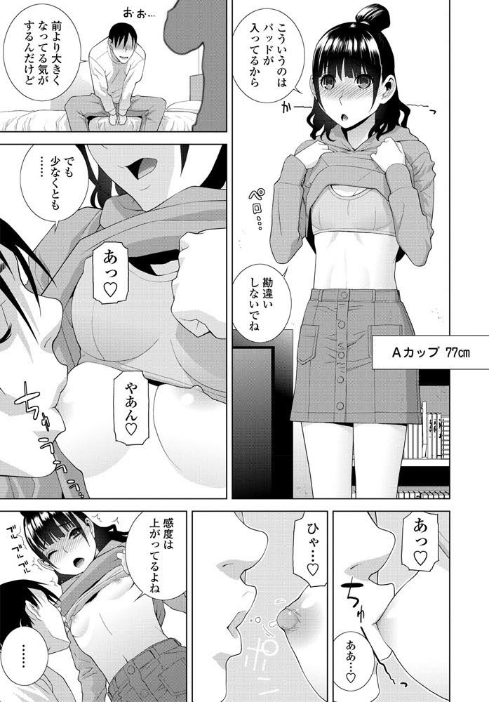 【エロ漫画】義兄ちゃんにちっぱい胸の時から揉まれ続けてIカップまでに成長した巨乳娘！毎日ひたすら揉み続けてパイズリできるようにまでなり欲情したチンポを生挿入中出しセックス！【志乃武丹英】